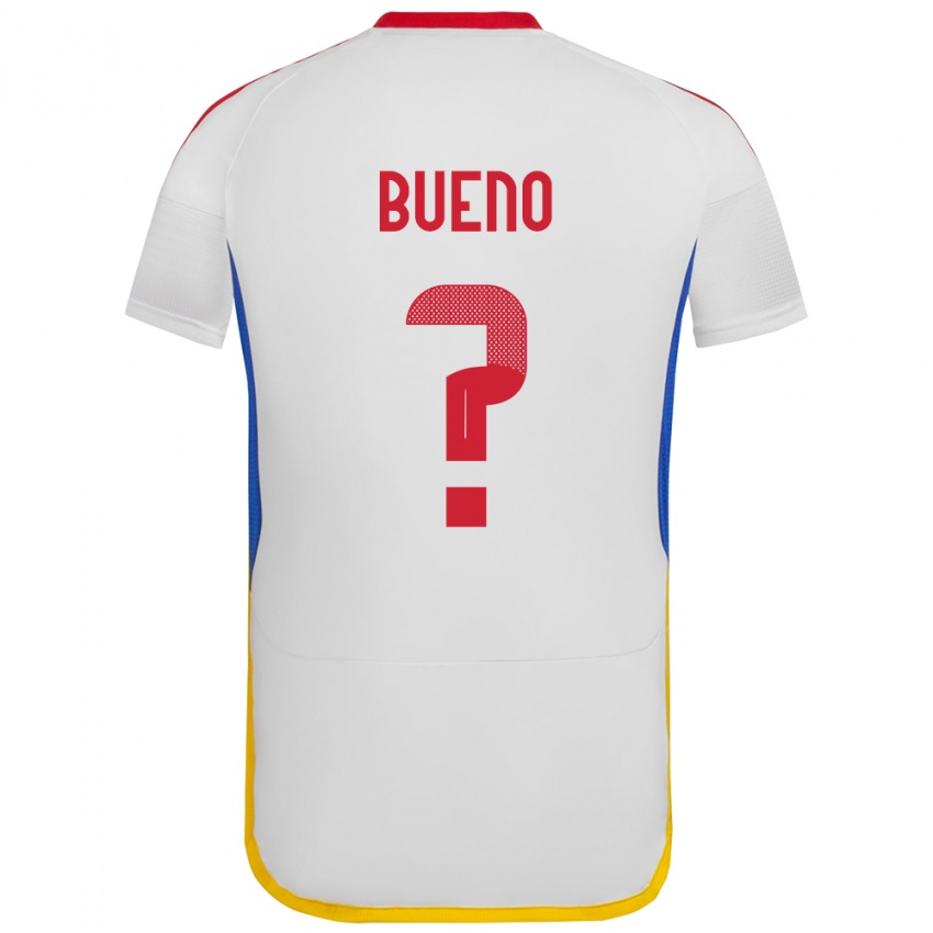 Férfi Venezuela Jesús Bueno #0 Fehér Idegenbeli Jersey 24-26 Mez Póló Ing