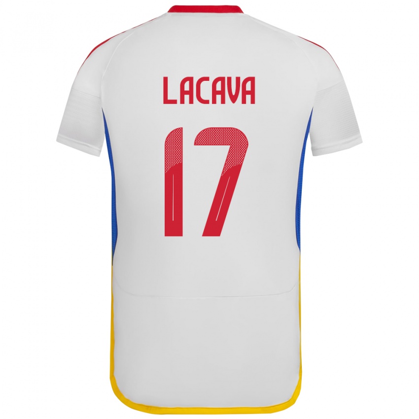 Férfi Venezuela Matías Lacava #17 Fehér Idegenbeli Jersey 24-26 Mez Póló Ing