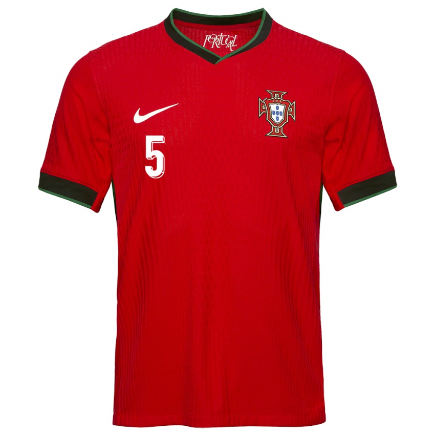 Női Portugália Rafael Rodrigues #5 Piros Hazai Jersey 24-26 Mez Póló Ing