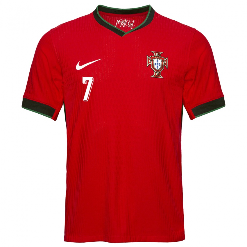 Női Portugália Cristiano Ronaldo #7 Piros Hazai Jersey 24-26 Mez Póló Ing