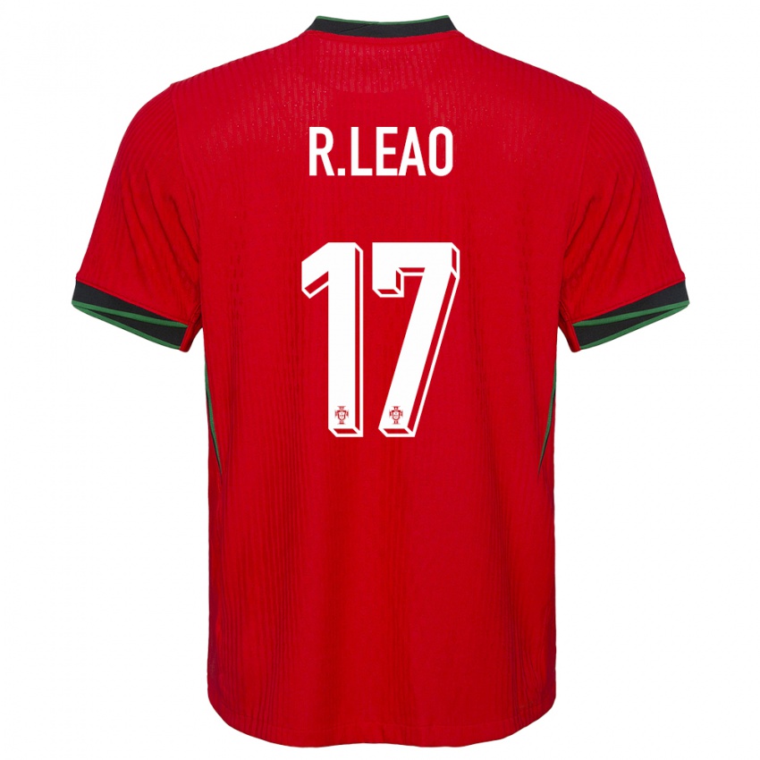 Női Portugália Rafael Leao #17 Piros Hazai Jersey 24-26 Mez Póló Ing