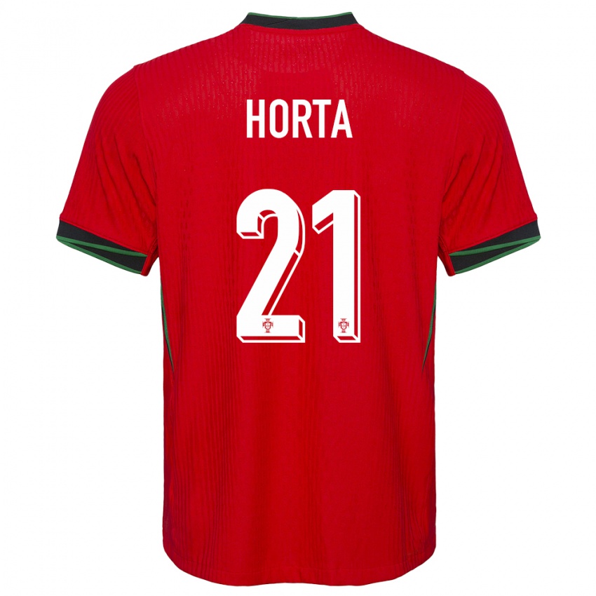 Női Portugália Ricardo Horta #21 Piros Hazai Jersey 24-26 Mez Póló Ing