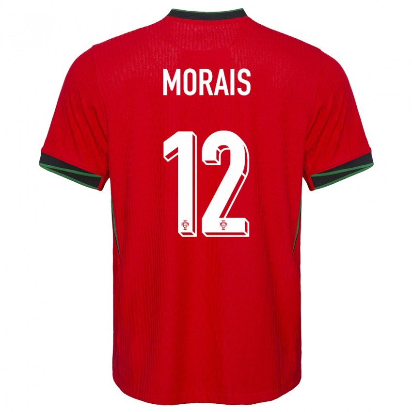 Női Portugália Patricia Morais #12 Piros Hazai Jersey 24-26 Mez Póló Ing