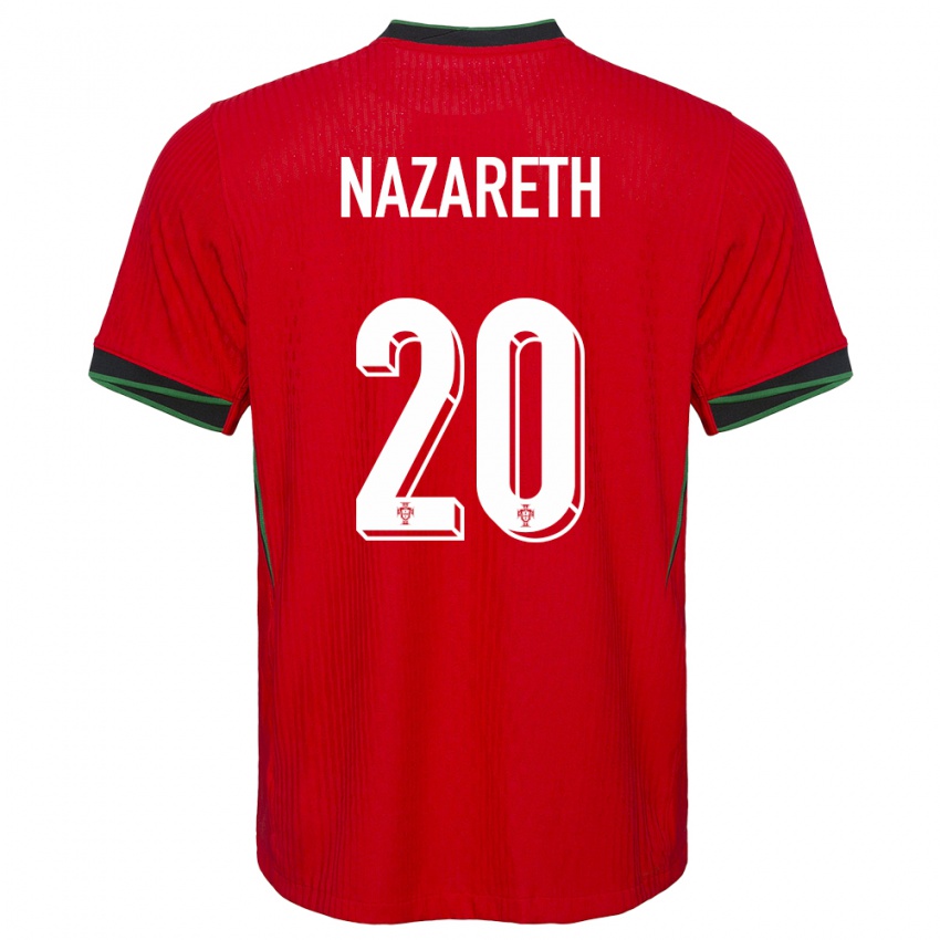 Női Portugália Kika Nazareth #20 Piros Hazai Jersey 24-26 Mez Póló Ing