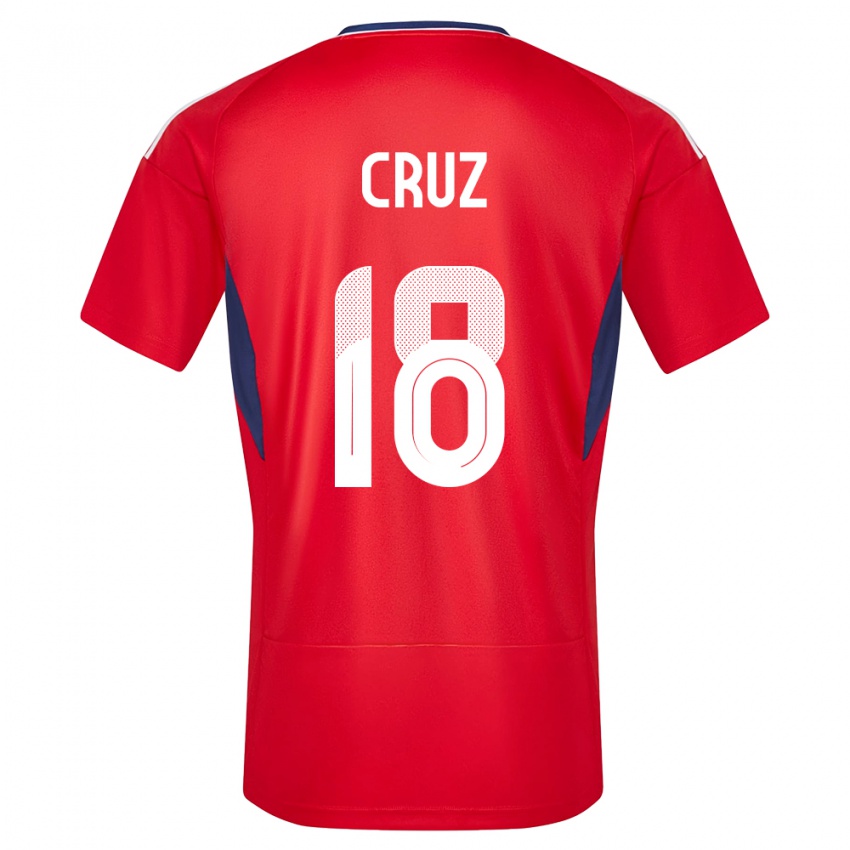 Női Costa Rica Aaron Cruz #18 Piros Hazai Jersey 24-26 Mez Póló Ing