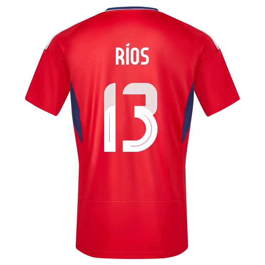 Női Costa Rica Keral Rios #13 Piros Hazai Jersey 24-26 Mez Póló Ing