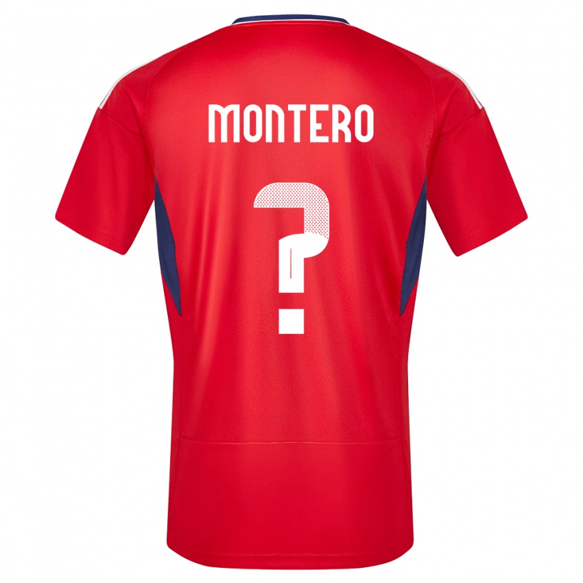 Női Costa Rica Claudio Montero #0 Piros Hazai Jersey 24-26 Mez Póló Ing