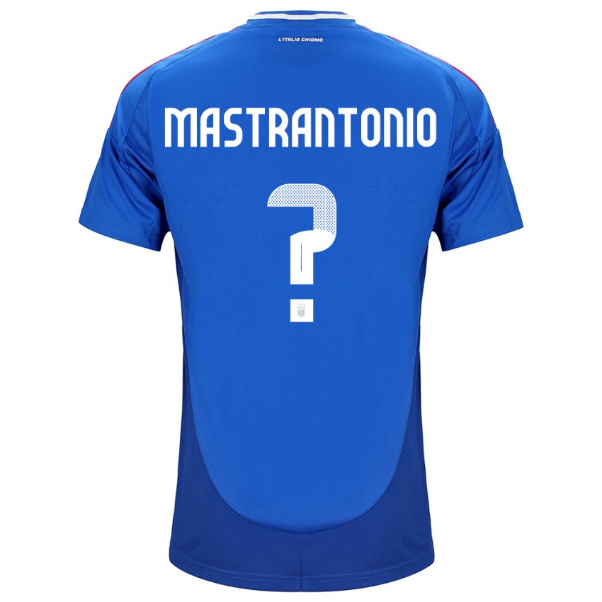 Női Olaszország Davide Mastrantonio #0 Kék Hazai Jersey 24-26 Mez Póló Ing