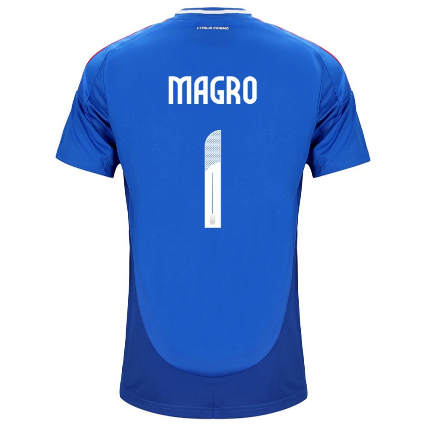 Női Olaszország Federico Magro #1 Kék Hazai Jersey 24-26 Mez Póló Ing