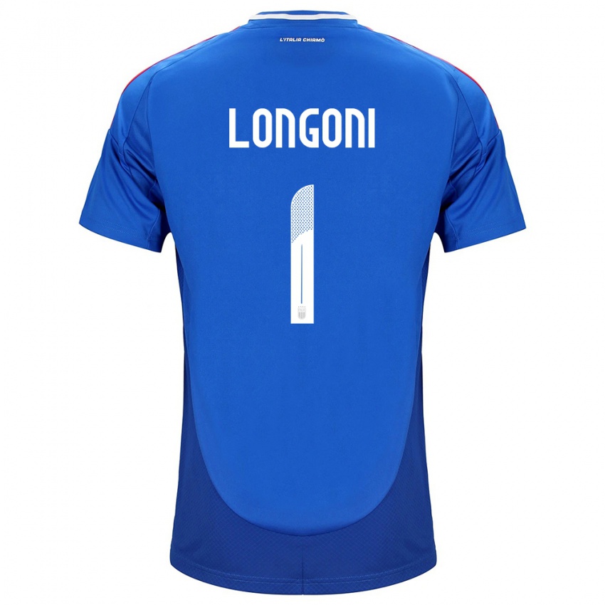 Női Olaszország Alessandro Longoni #1 Kék Hazai Jersey 24-26 Mez Póló Ing