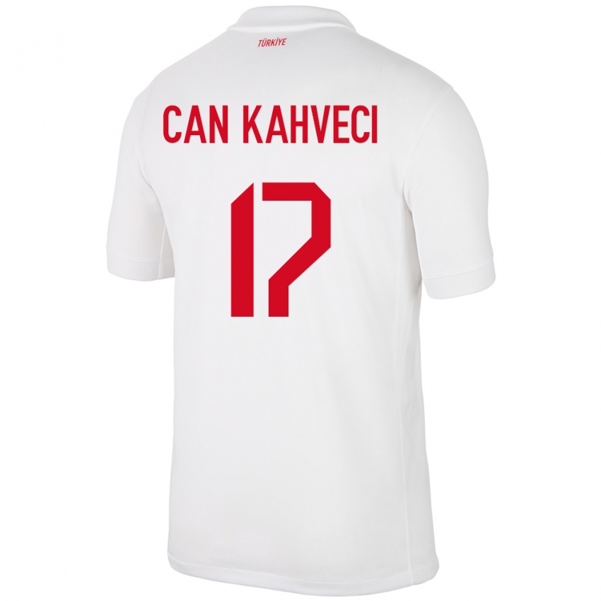 Női Törökország İrfan Can Kahveci #17 Fehér Hazai Jersey 24-26 Mez Póló Ing