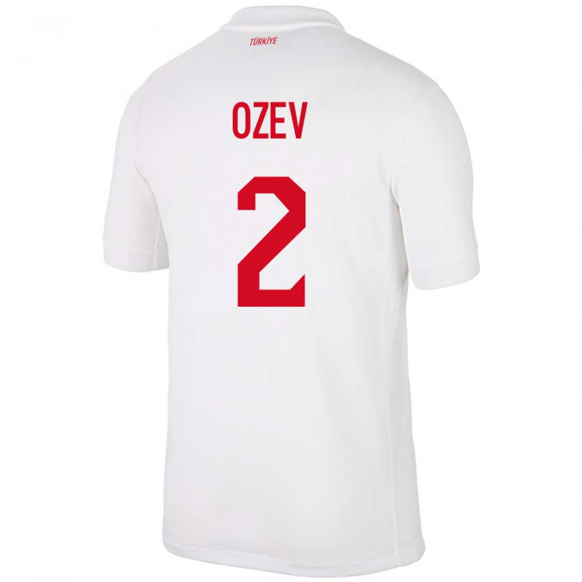 Női Törökország Ümran Özev #2 Fehér Hazai Jersey 24-26 Mez Póló Ing