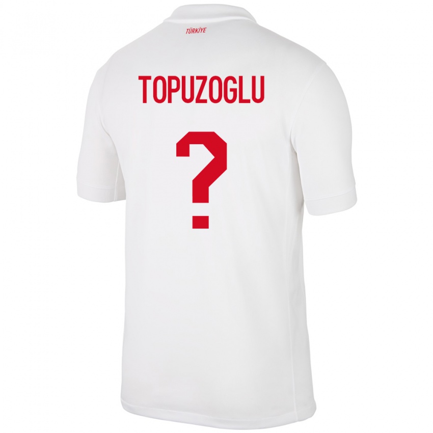 Női Törökország Berna Topuzoğlu #0 Fehér Hazai Jersey 24-26 Mez Póló Ing