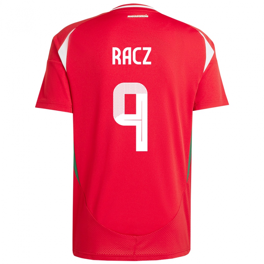 Női Magyarország Balázs Rácz #9 Piros Hazai Jersey 24-26 Mez Póló Ing