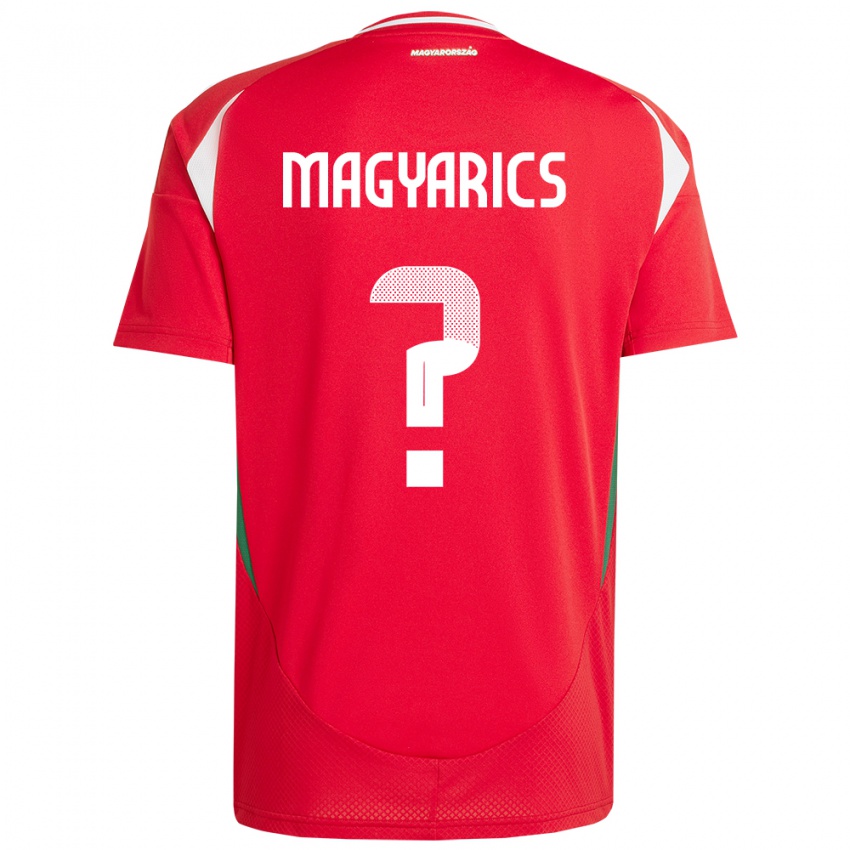 Női Magyarország Erik Magyarics #0 Piros Hazai Jersey 24-26 Mez Póló Ing