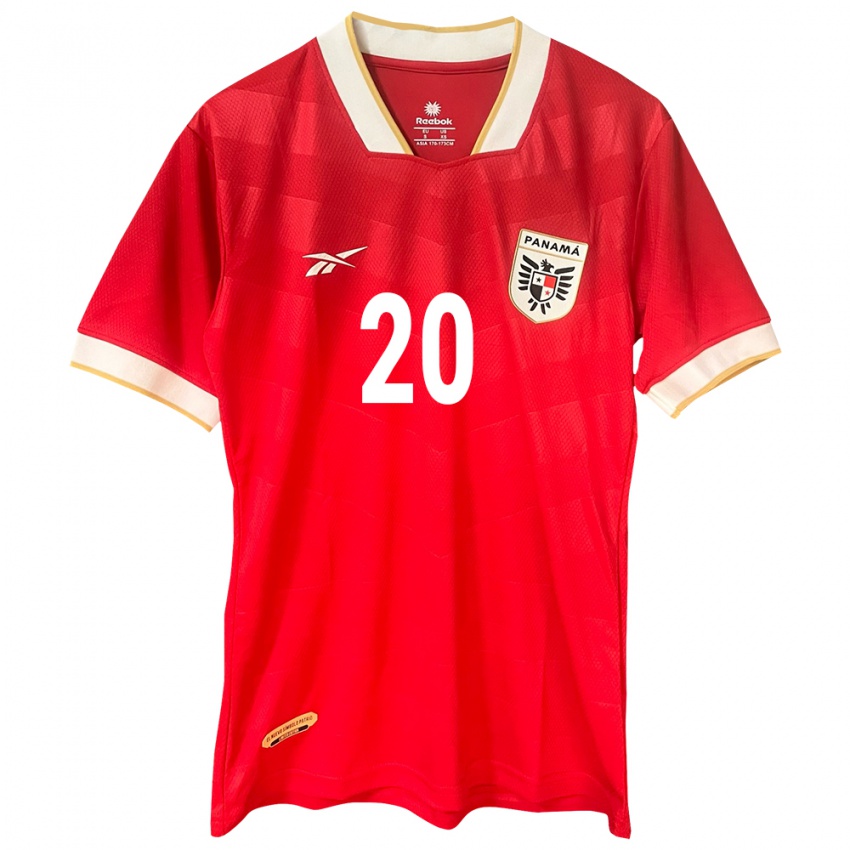 Női Panama Yulieth Araúz #20 Piros Hazai Jersey 24-26 Mez Póló Ing