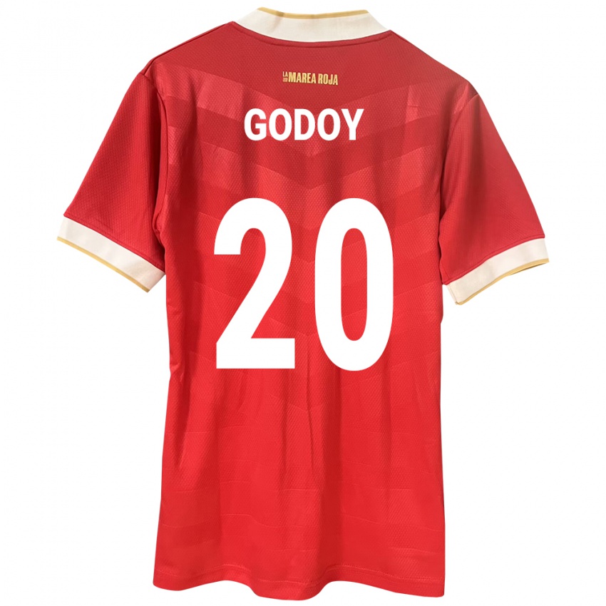 Női Panama Aníbal Godoy #20 Piros Hazai Jersey 24-26 Mez Póló Ing