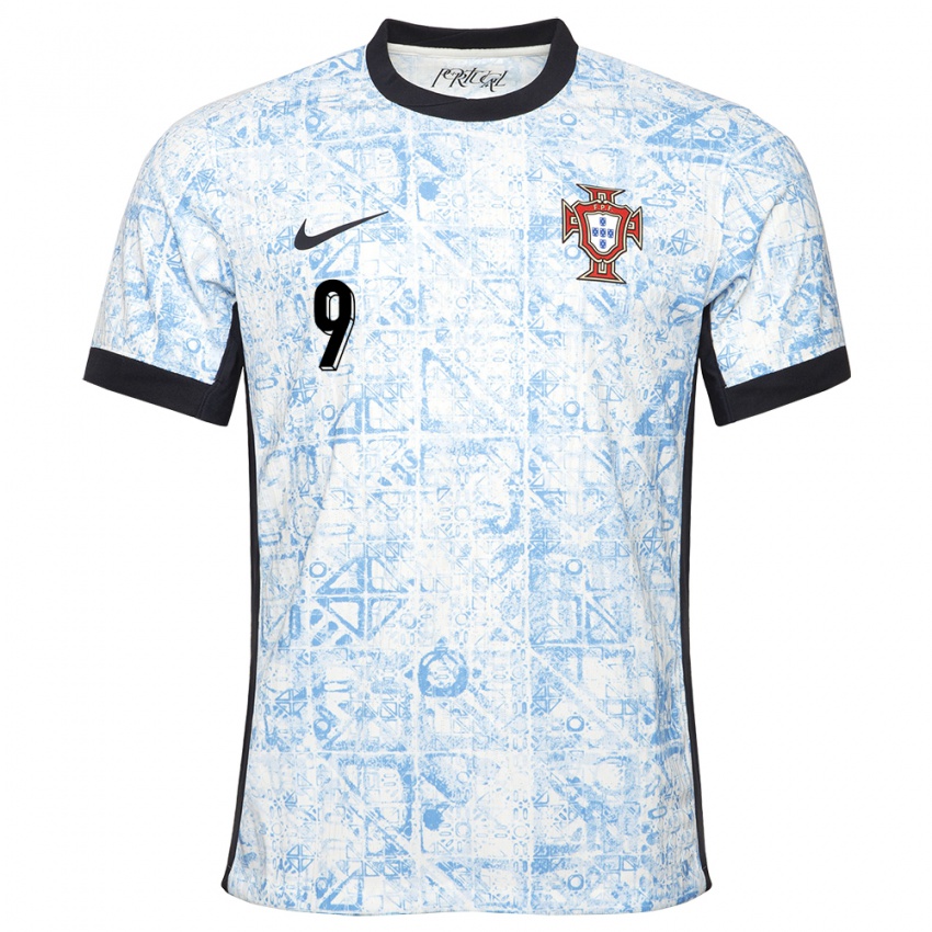 Női Portugália Herculano Nabian #9 Krémkék Idegenbeli Jersey 24-26 Mez Póló Ing