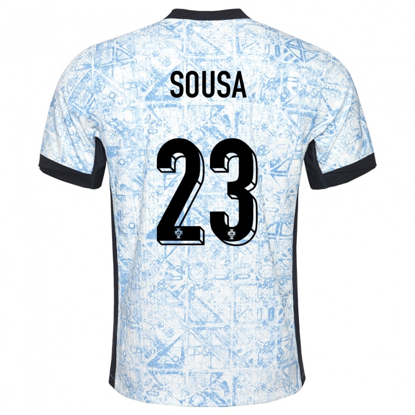 Női Portugália Afonso Sousa #23 Krémkék Idegenbeli Jersey 24-26 Mez Póló Ing