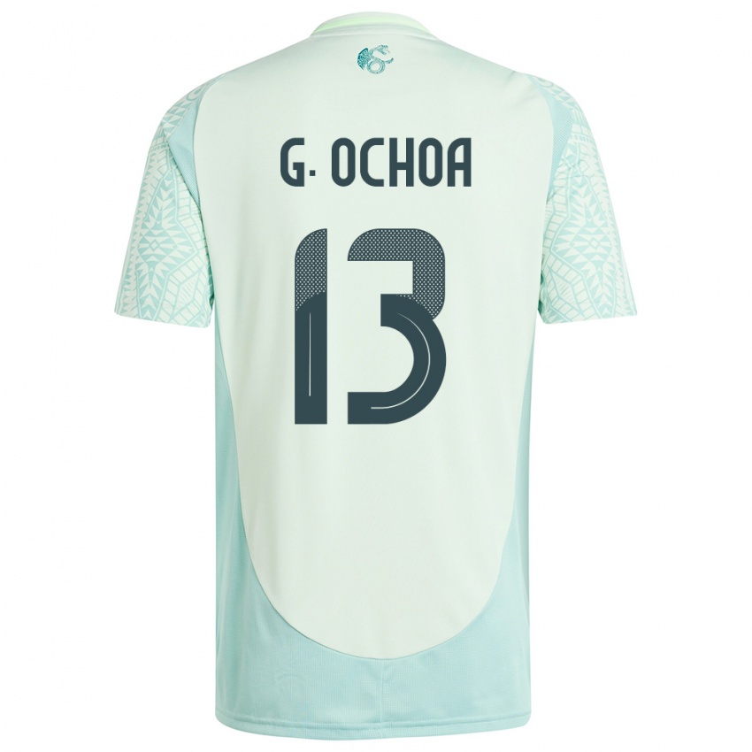 Női Mexikó Guillermo Ochoa #13 Vászonzöld Idegenbeli Jersey 24-26 Mez Póló Ing