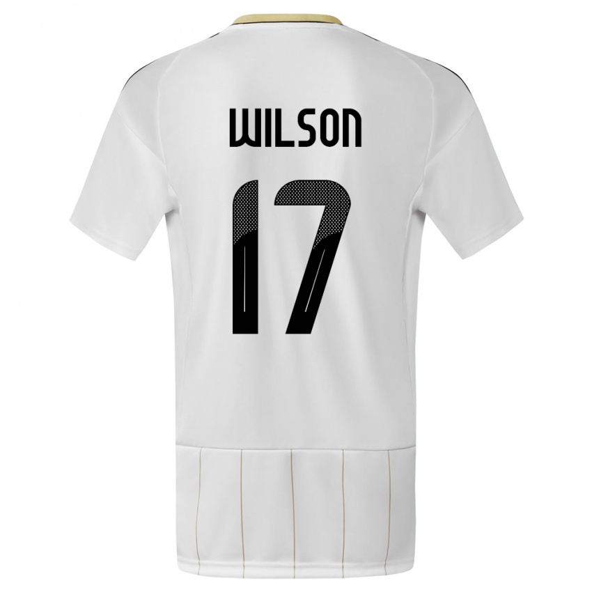 Női Costa Rica Roan Wilson #17 Fehér Idegenbeli Jersey 24-26 Mez Póló Ing