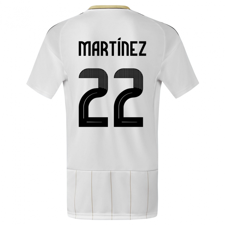 Női Costa Rica Carlos Martinez #22 Fehér Idegenbeli Jersey 24-26 Mez Póló Ing