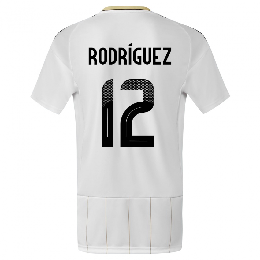 Női Costa Rica Lixy Rodriguez #12 Fehér Idegenbeli Jersey 24-26 Mez Póló Ing