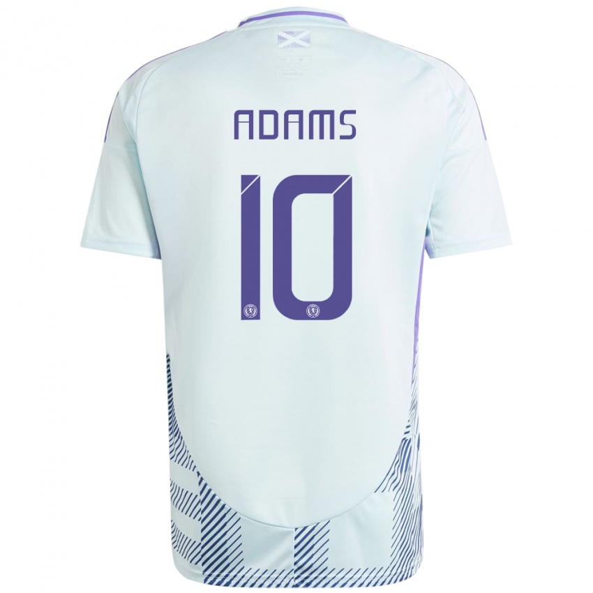 Női Skócia Ché Adams #10 Világos Menta Kék Idegenbeli Jersey 24-26 Mez Póló Ing