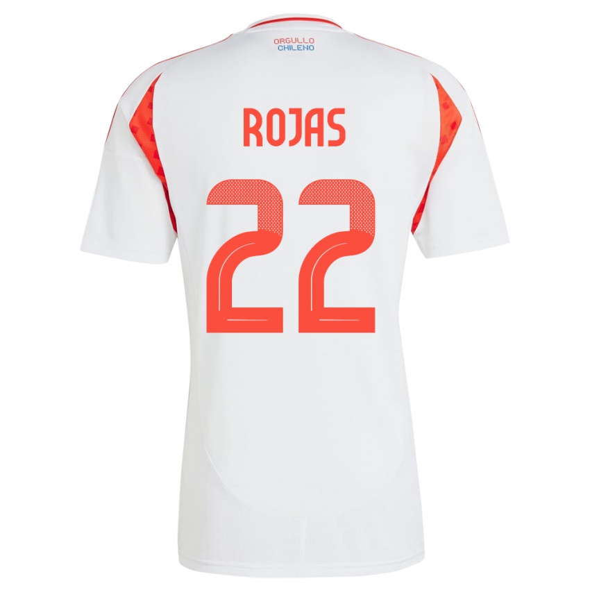 Női Chile Jeyson Rojas #22 Fehér Idegenbeli Jersey 24-26 Mez Póló Ing