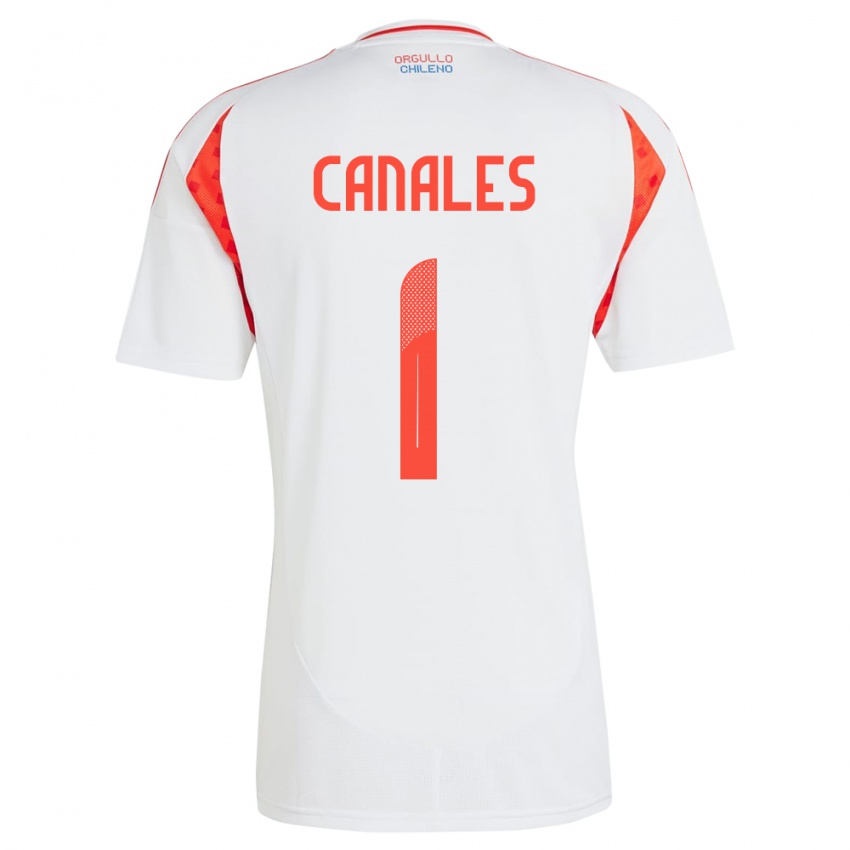 Női Chile Antonia Canales #1 Fehér Idegenbeli Jersey 24-26 Mez Póló Ing