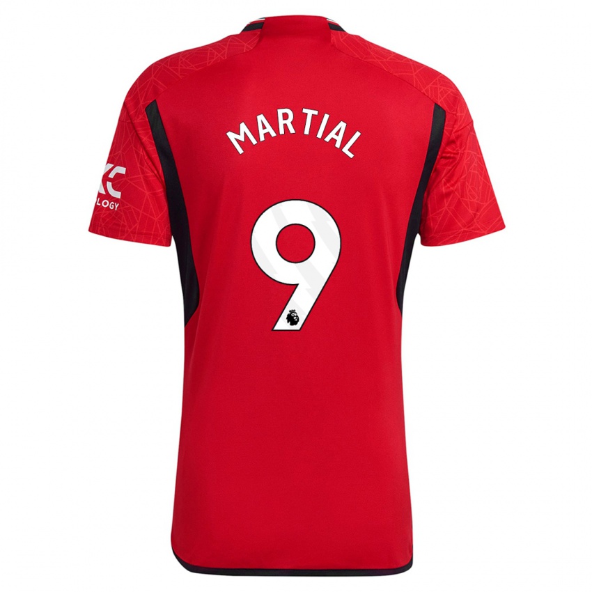 Gyermek Anthony Martial #9 Piros Hazai Jersey 2023/24 Mez Póló Ing