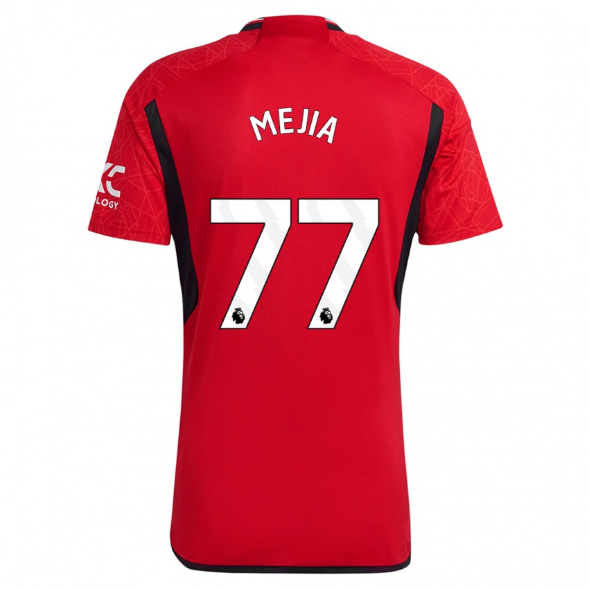 Gyermek Mateo Mejia #77 Piros Hazai Jersey 2023/24 Mez Póló Ing