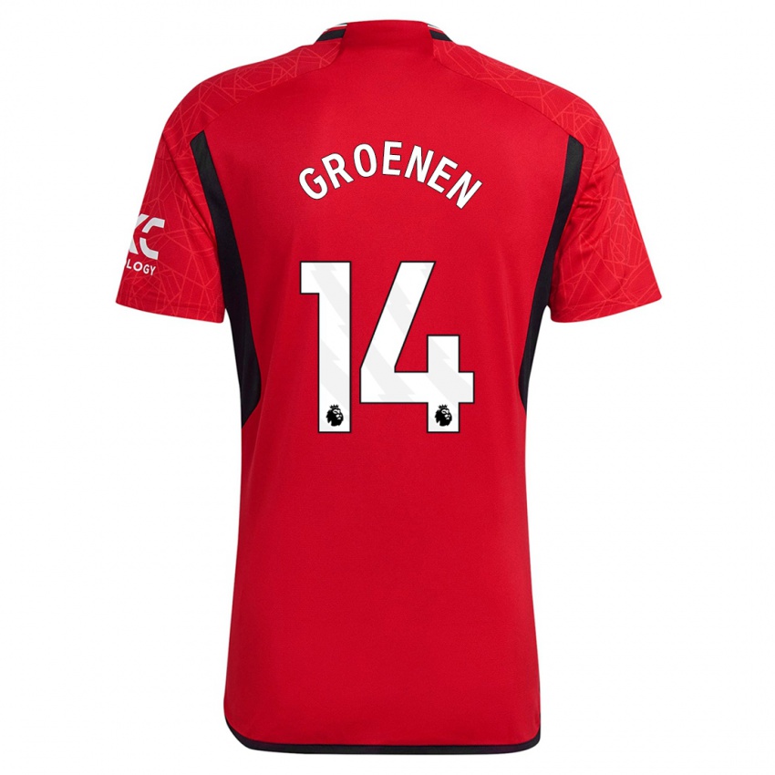 Gyermek Jackie Groenen #14 Piros Hazai Jersey 2023/24 Mez Póló Ing