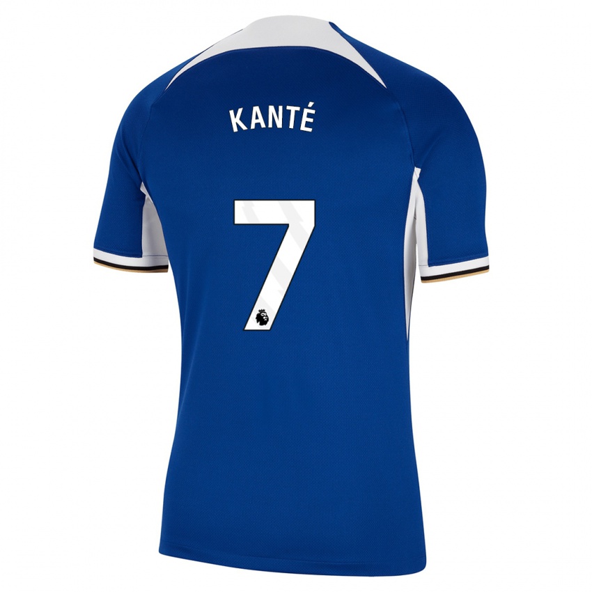 Gyermek N'golo Kante #7 Kék Hazai Jersey 2023/24 Mez Póló Ing