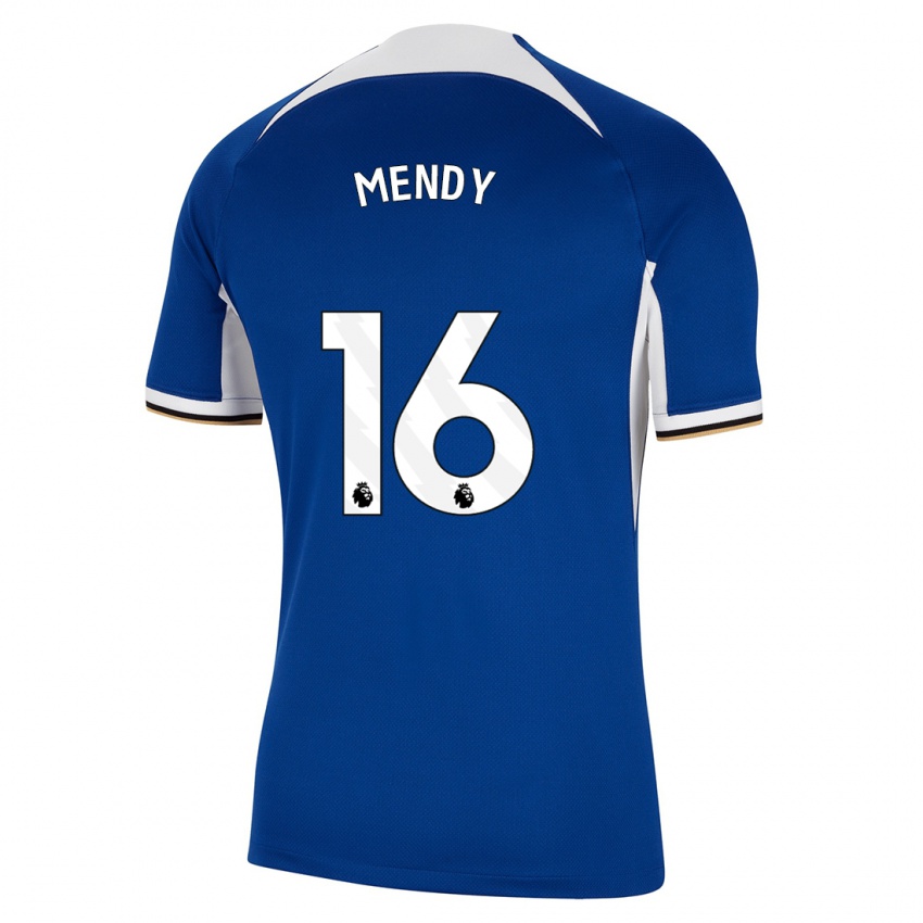 Gyermek Edouard Mendy #16 Kék Hazai Jersey 2023/24 Mez Póló Ing