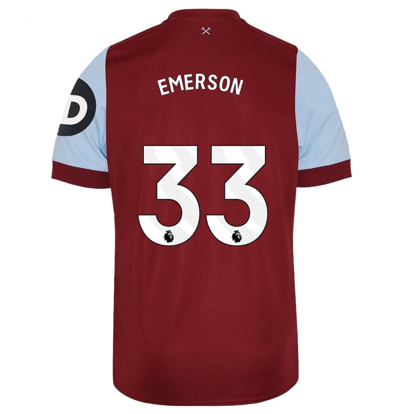 Gyermek Emerson Palmieri #33 Gesztenyebarna Hazai Jersey 2023/24 Mez Póló Ing