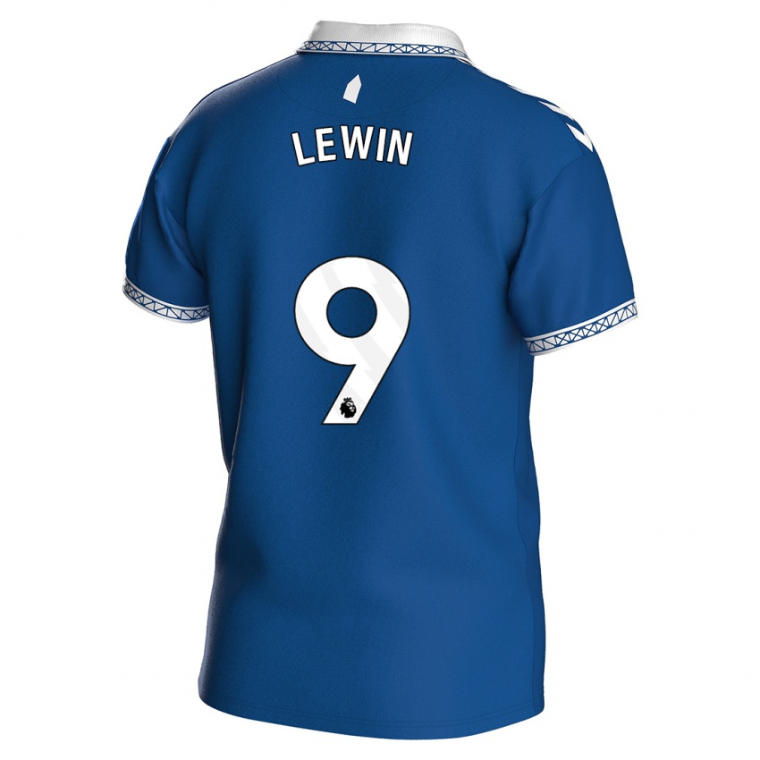 Gyermek Dominic Calvert-Lewin #9 Királykék Hazai Jersey 2023/24 Mez Póló Ing