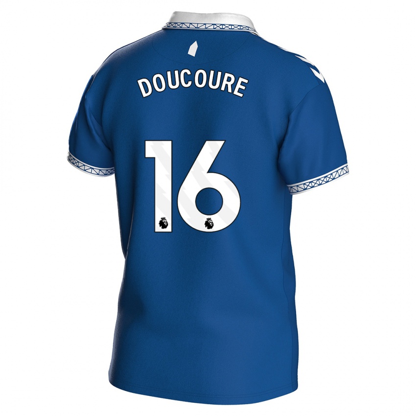 Gyermek Abdoulaye Doucouré #16 Királykék Hazai Jersey 2023/24 Mez Póló Ing