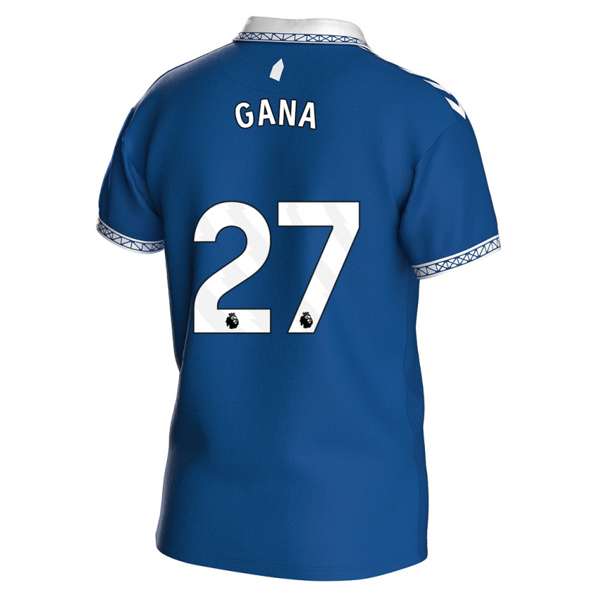 Gyermek Idrissa Gueye #27 Királykék Hazai Jersey 2023/24 Mez Póló Ing