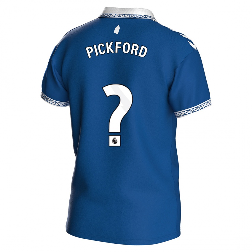 Gyermek George Pickford #0 Királykék Hazai Jersey 2023/24 Mez Póló Ing