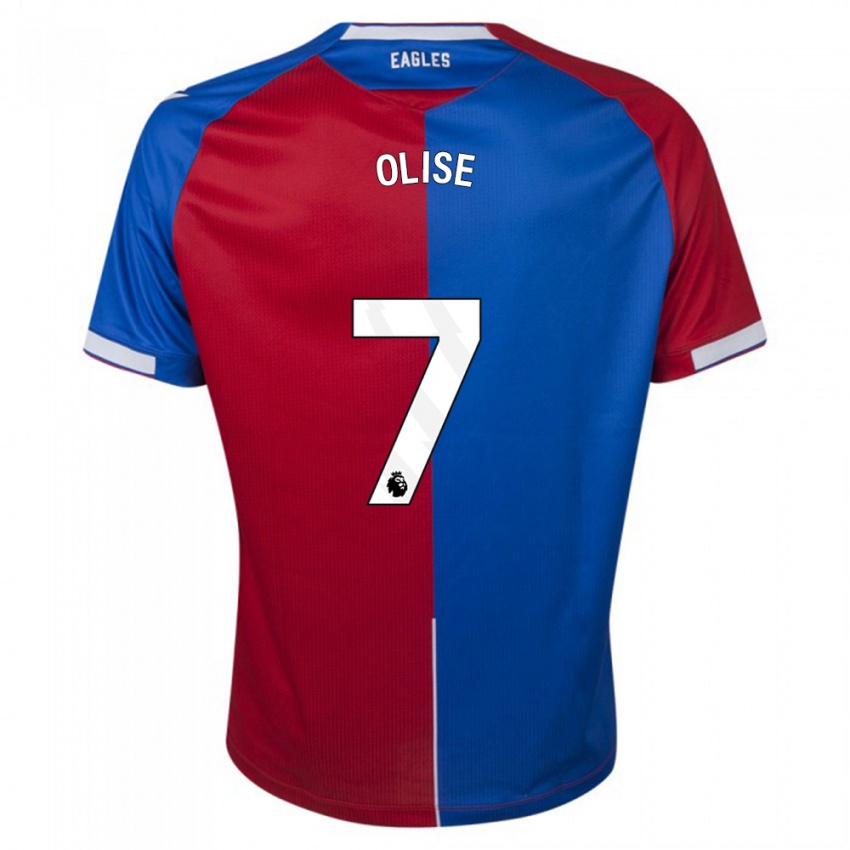 Gyermek Michael Olise #7 Piros Kék Hazai Jersey 2023/24 Mez Póló Ing