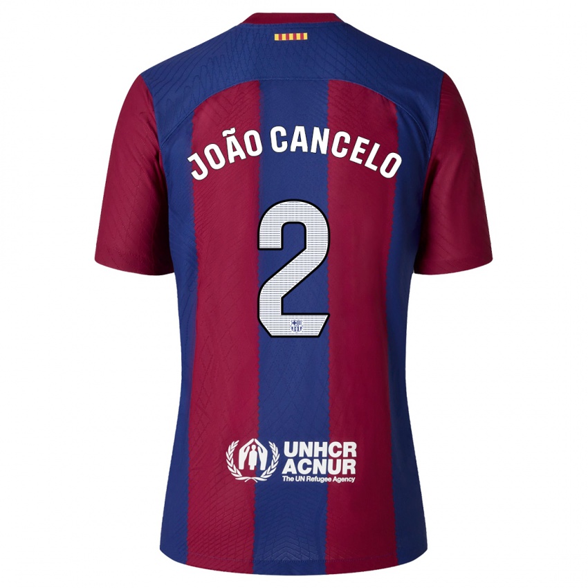 Gyermek Joao Cancelo #2 Piros Kék Hazai Jersey 2023/24 Mez Póló Ing