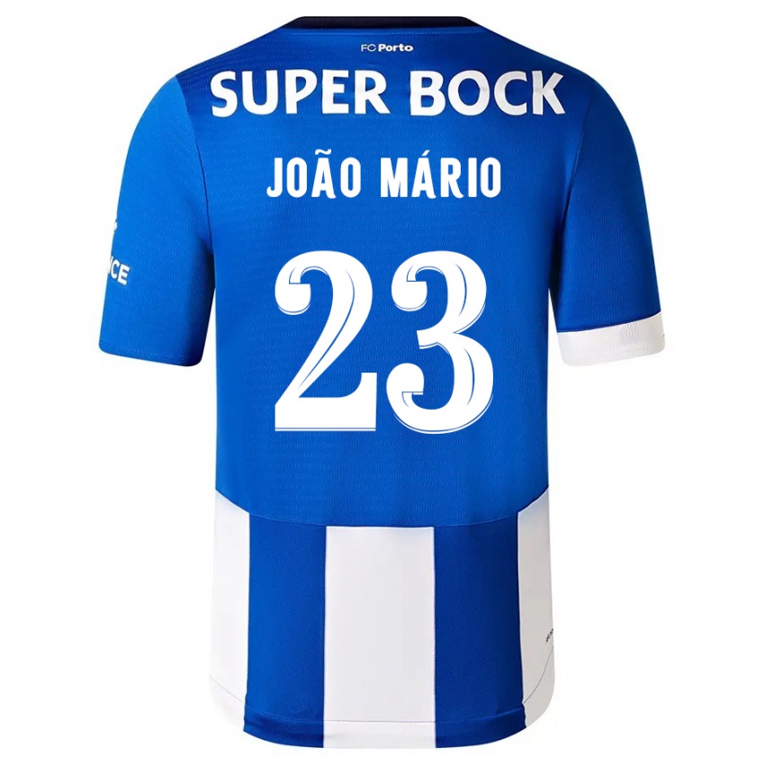 Gyermek Joao Mario #23 Kék Fehér Hazai Jersey 2023/24 Mez Póló Ing