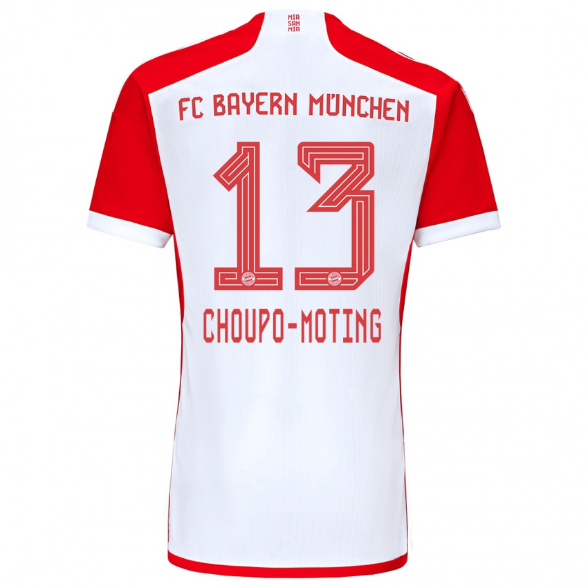 Gyermek Eric Maxim Choupo-Moting #13 Piros Fehér Hazai Jersey 2023/24 Mez Póló Ing