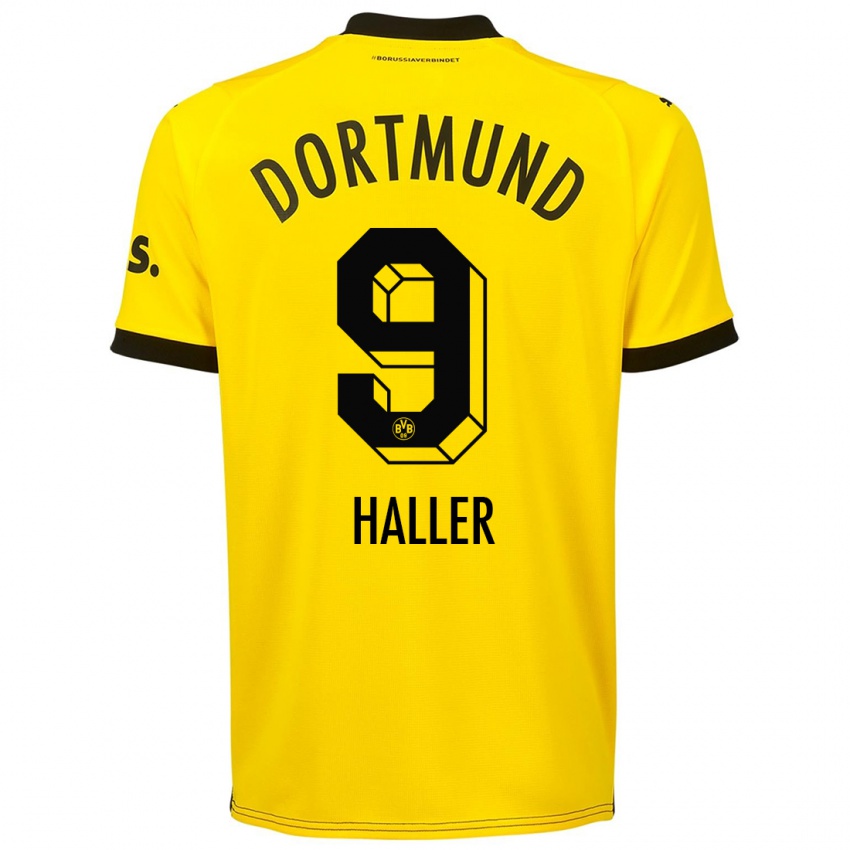 Gyermek Sebastien Haller #9 Sárga Hazai Jersey 2023/24 Mez Póló Ing