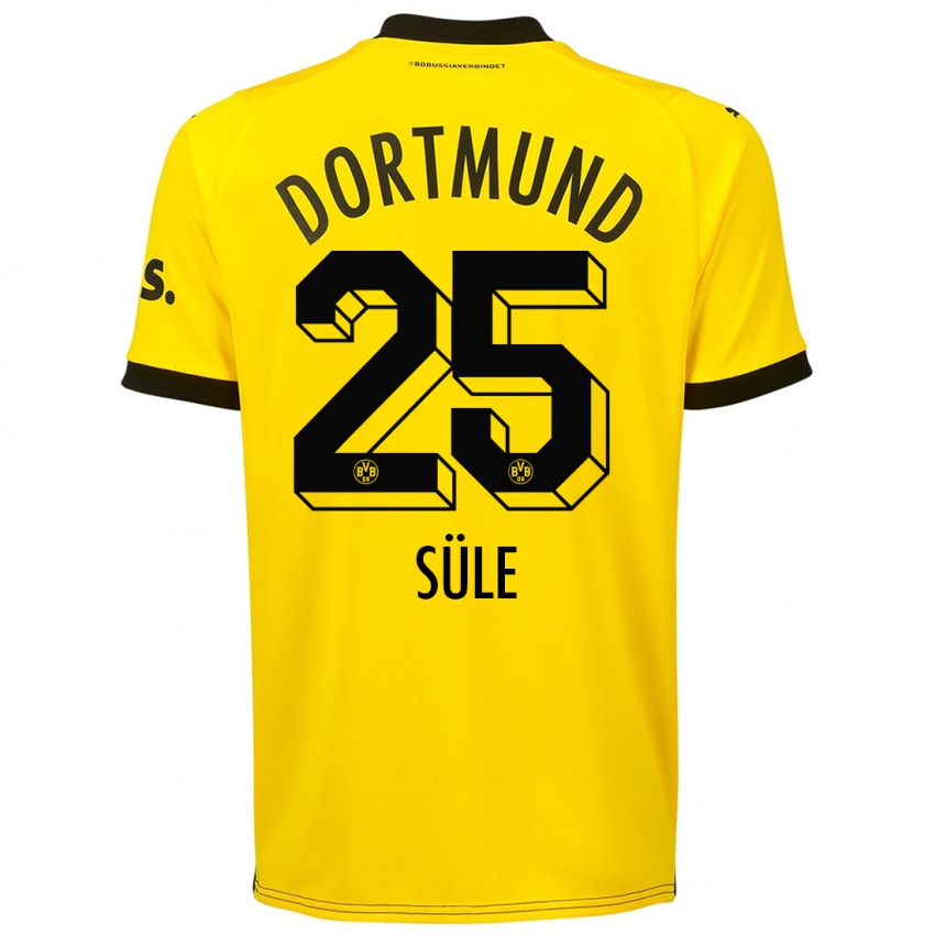 Gyermek Niklas Sule #25 Sárga Hazai Jersey 2023/24 Mez Póló Ing