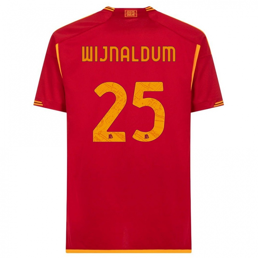 Gyermek Georginio Wijnaldum #25 Piros Hazai Jersey 2023/24 Mez Póló Ing