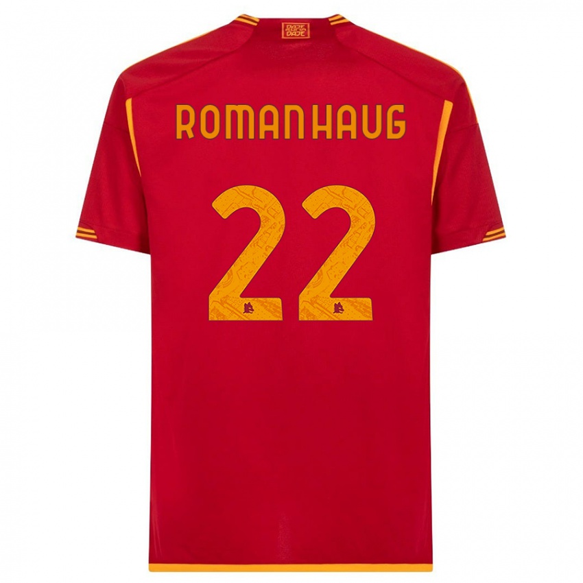 Gyermek Sophie Roman Haug #22 Piros Hazai Jersey 2023/24 Mez Póló Ing