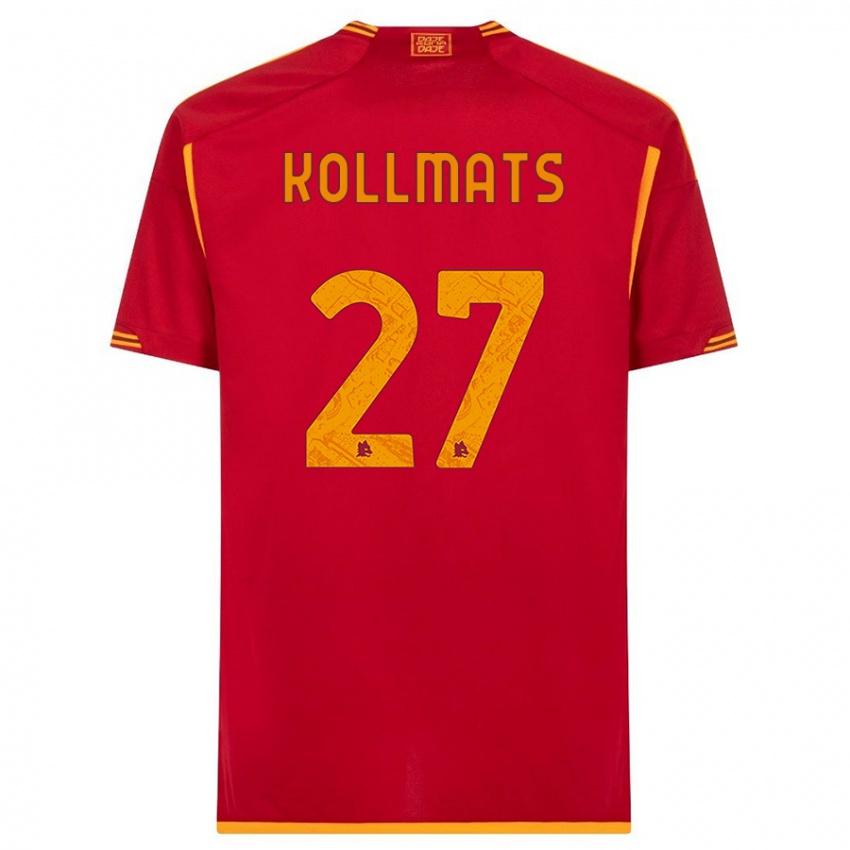 Gyermek Beata Kollmats #27 Piros Hazai Jersey 2023/24 Mez Póló Ing