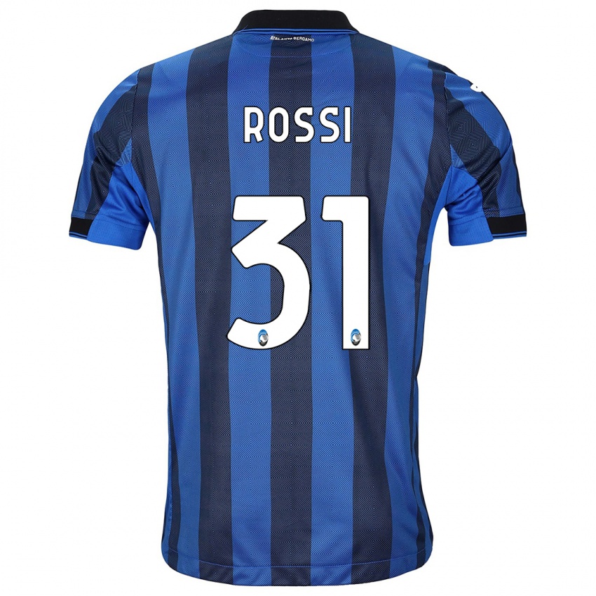 Gyermek Francesco Rossi #31 Fekete Kék Hazai Jersey 2023/24 Mez Póló Ing